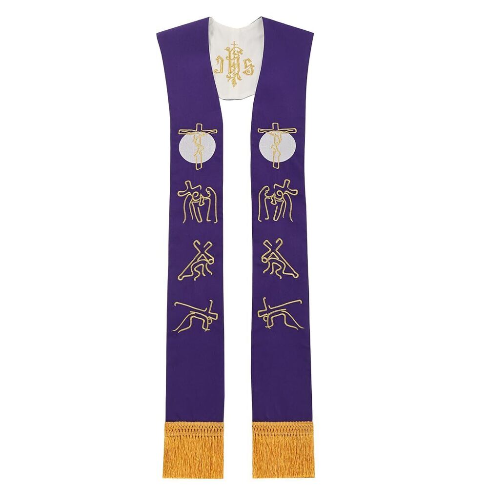 3528 Priest Reversible Stole Pastor Mass Stole